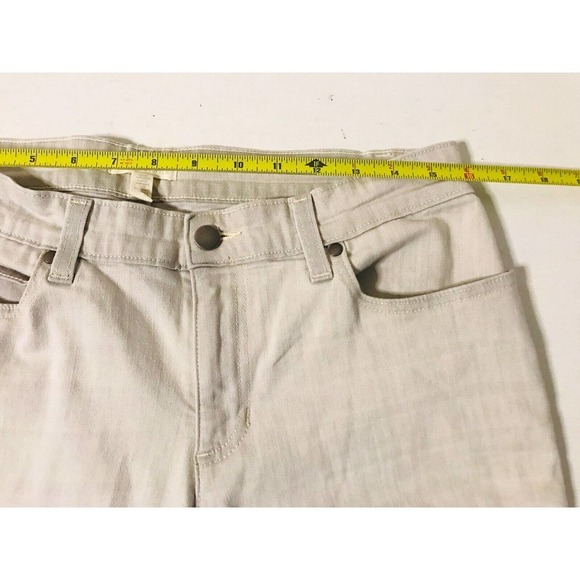 Eileen Fisher | Women's Gray Organic Cotton Raw Hen Ankle Crop Jeans Size 12 - Picture 8 of 13